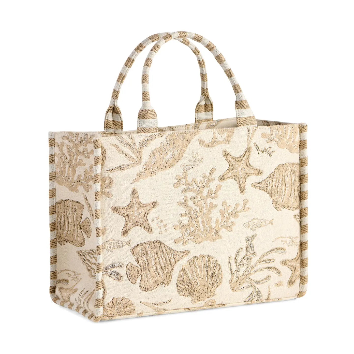 coastal jacquard tote