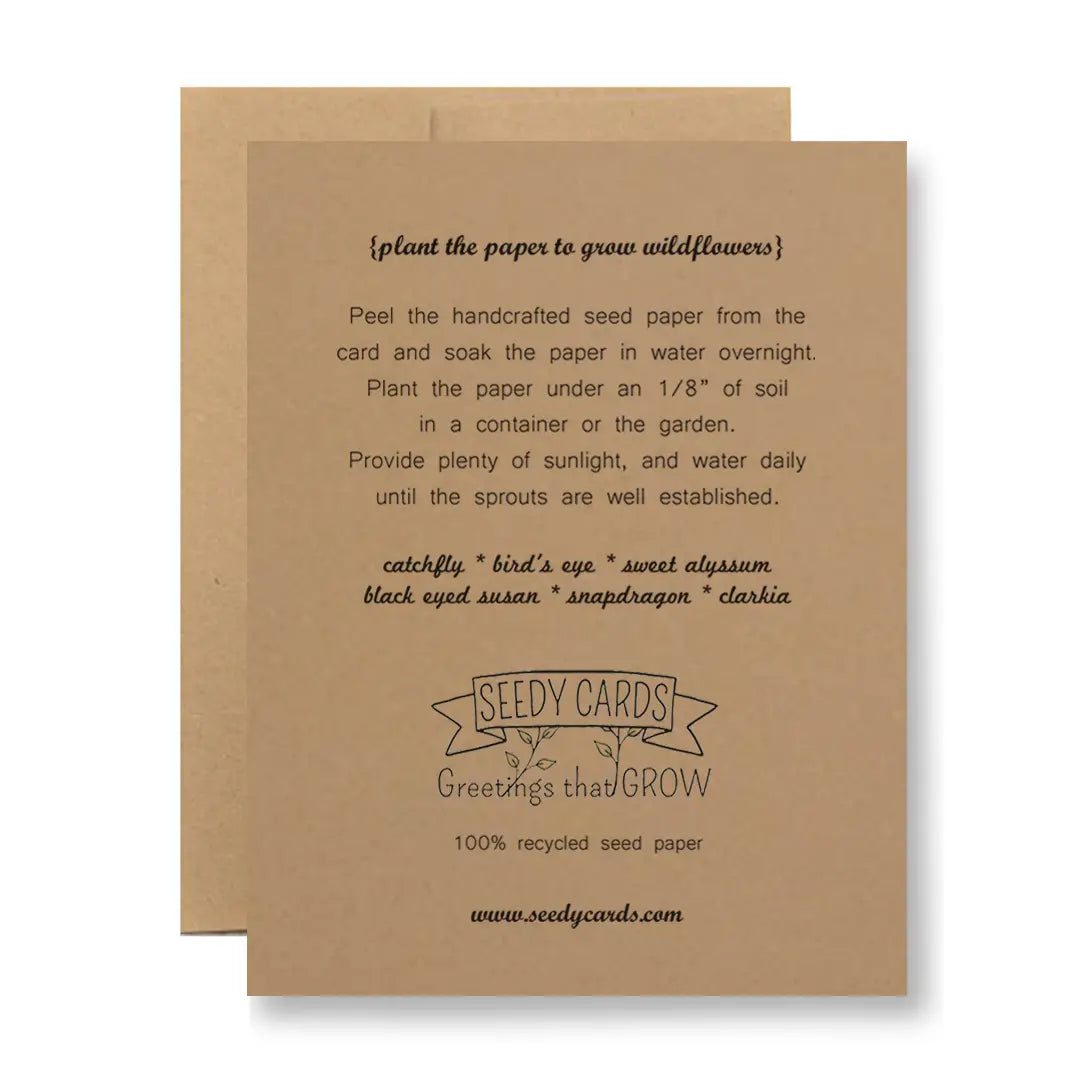 Plantable Seed Paper Greeting Card - ...Made Us Friends