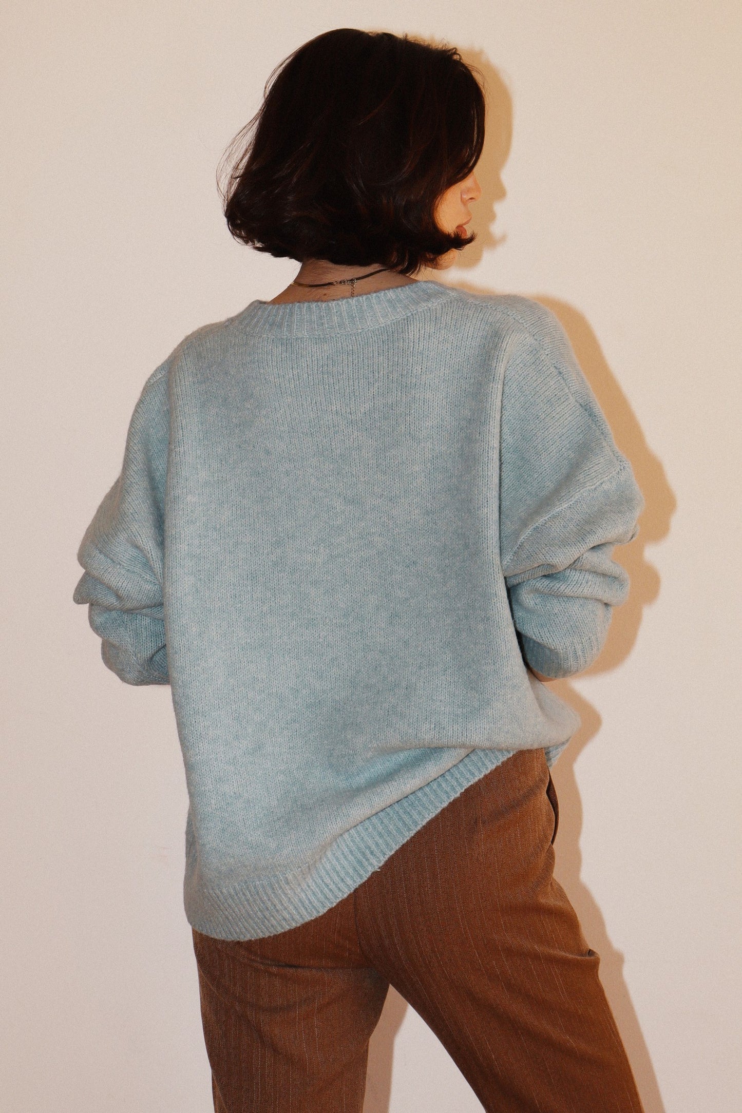 embroidered cowboy knit sweater