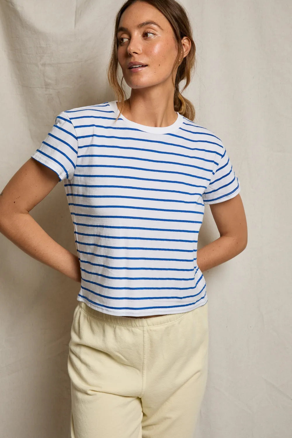everett stripe tee-cobalt