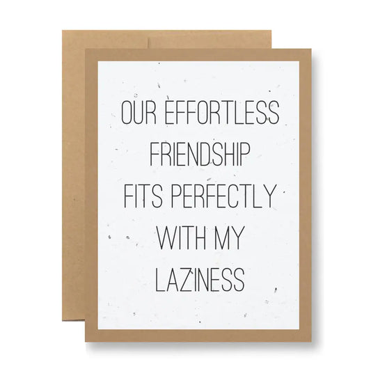Plantable Seed Paper Greeting Card - ...with My Laziness