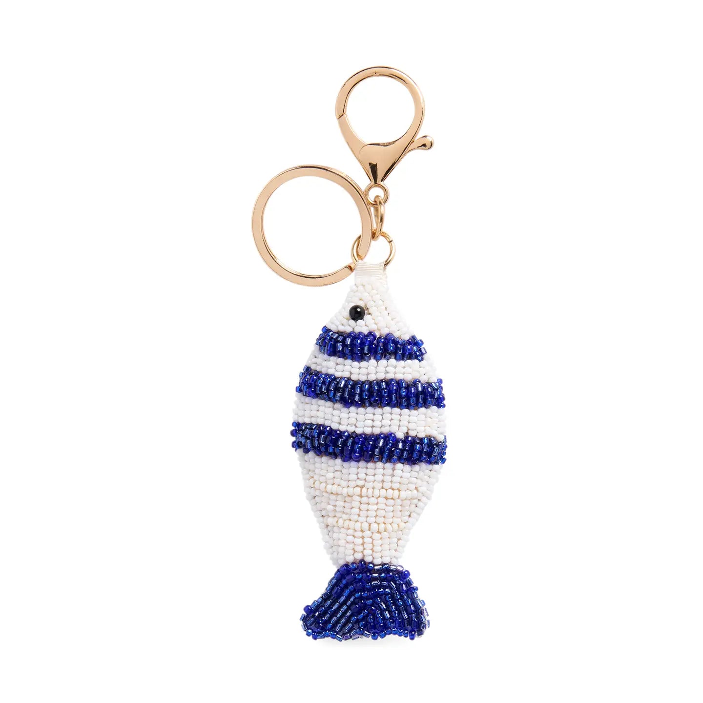 fish beaded bag charm