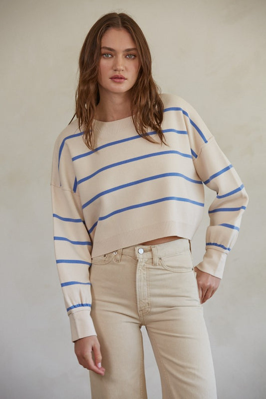 frankie striped pullover