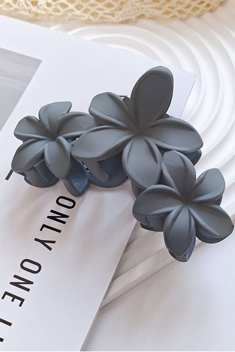 Matte Flower Claw Clip