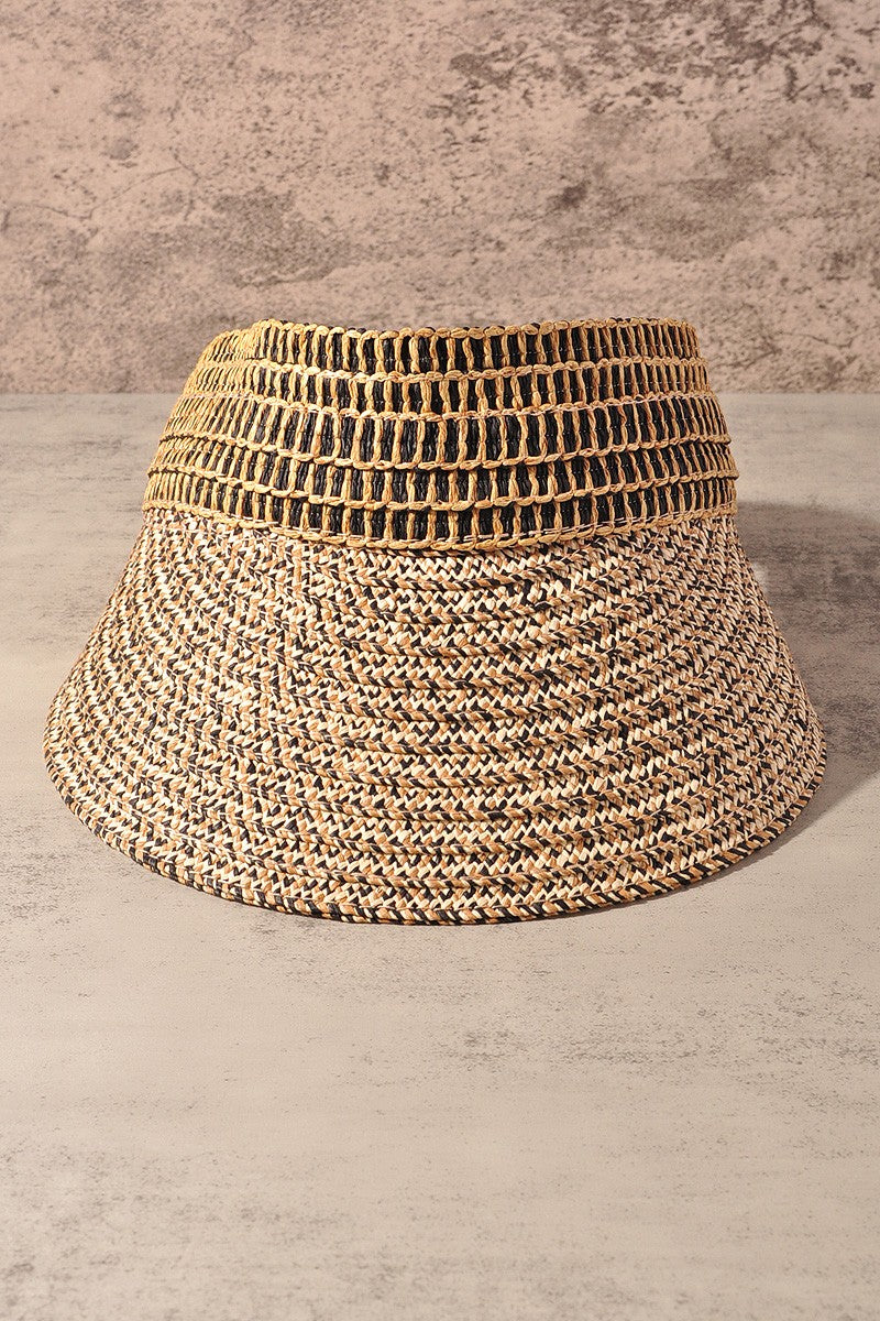 heather straw visor