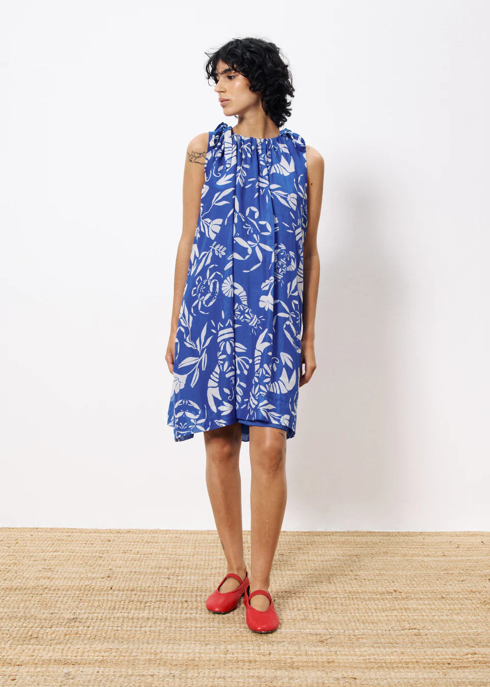 homard printed isola mini dress
