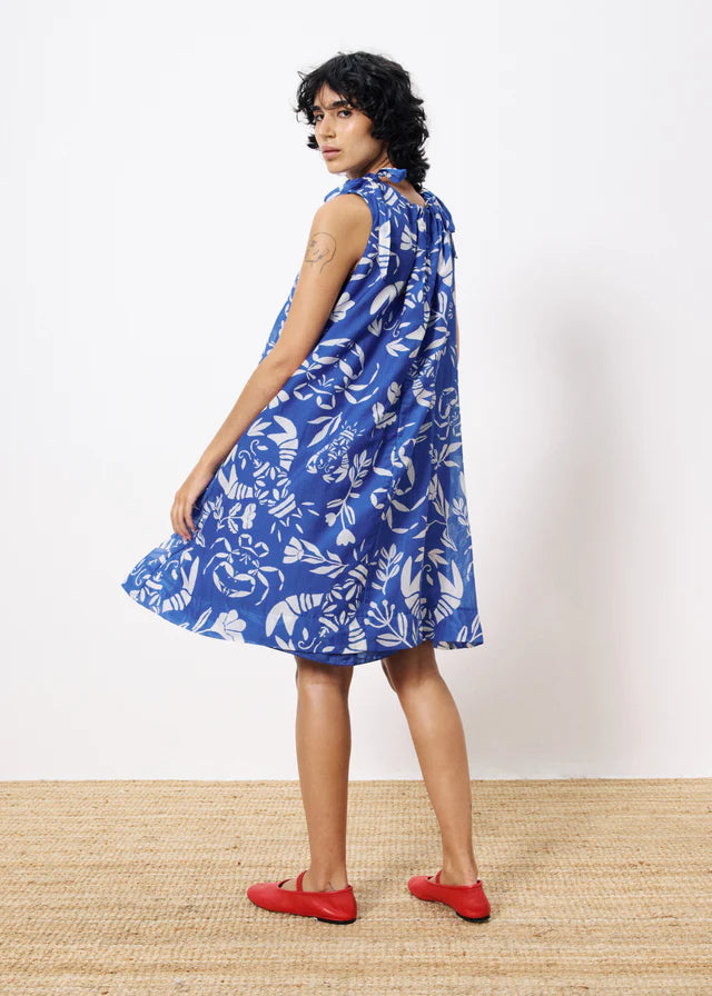 homard printed isola mini dress
