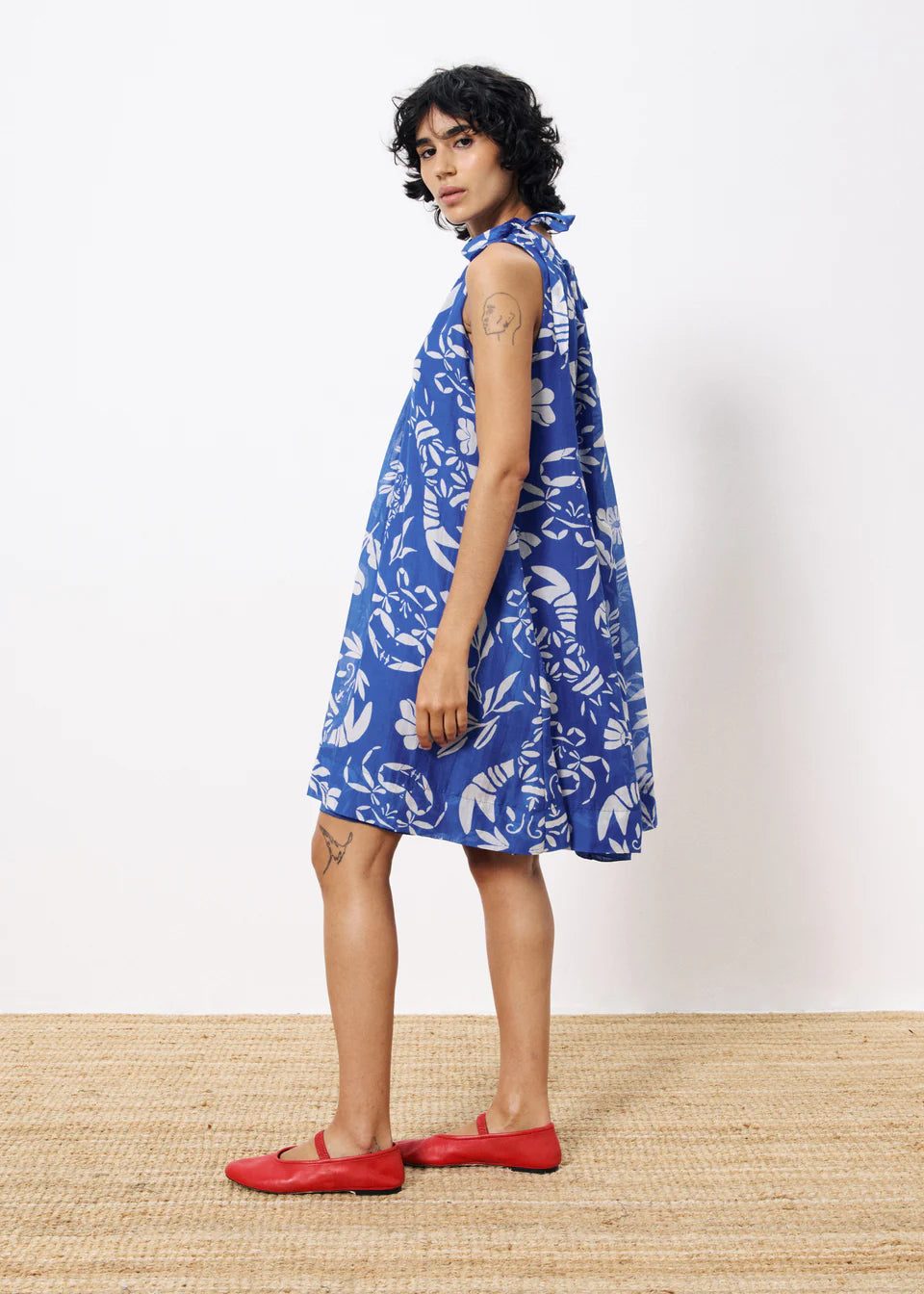 homard printed isola mini dress