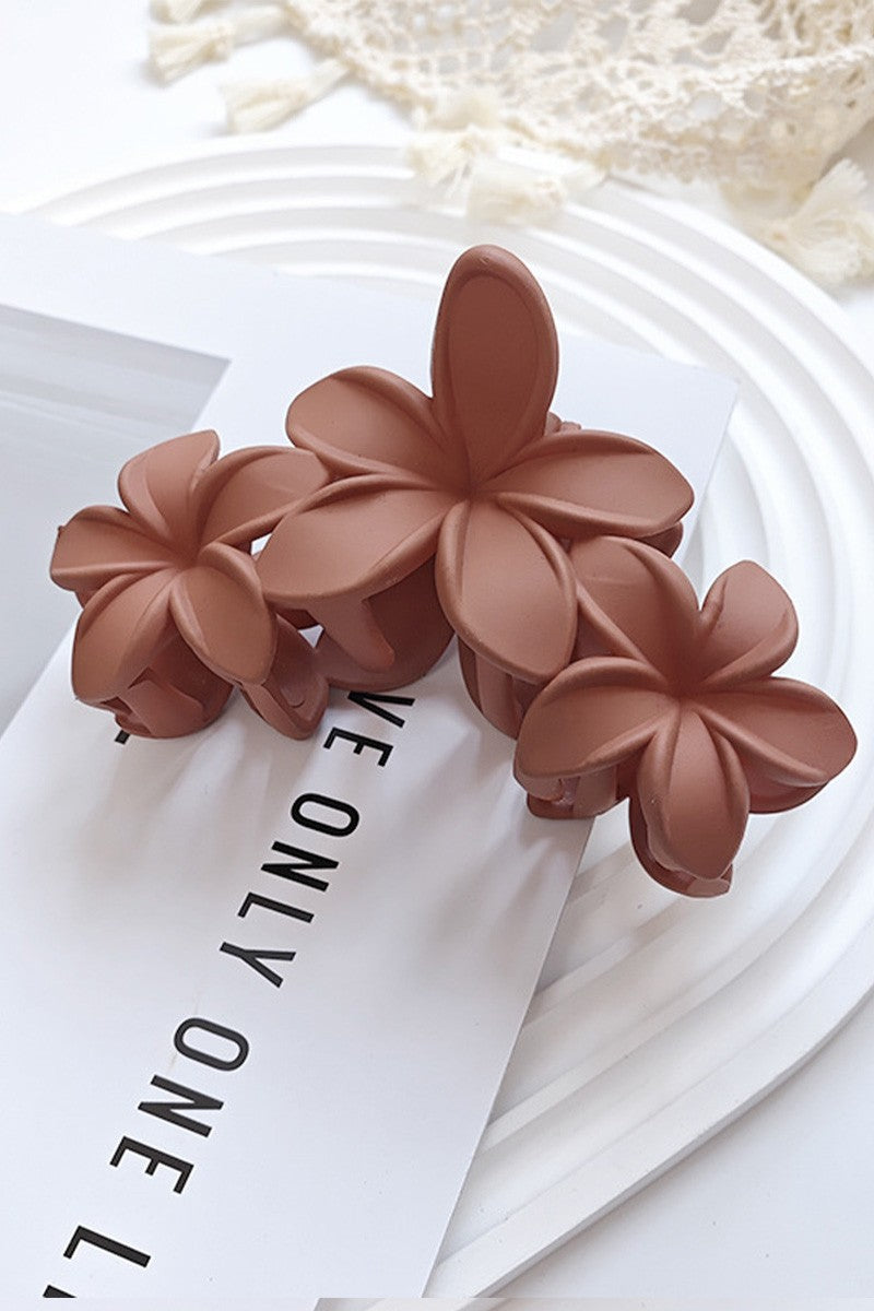 Matte Flower Claw Clip