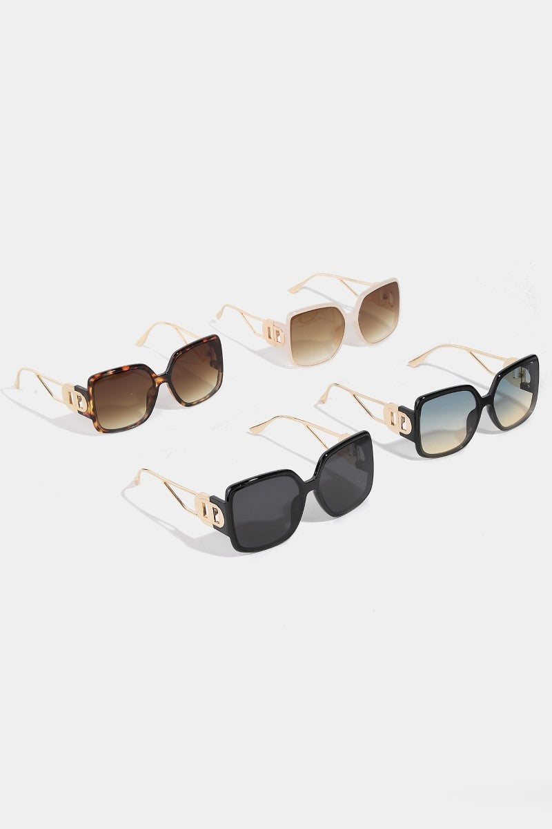 large square lens frame sunglasses