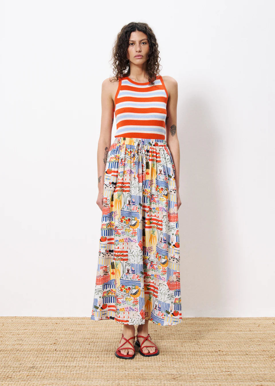 liliane midi skirt