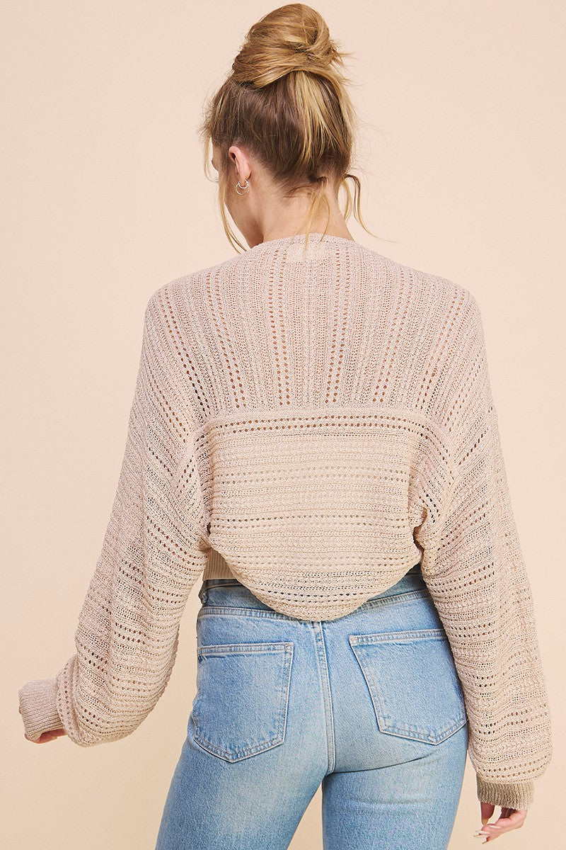 lurex shimmer knit shawl
