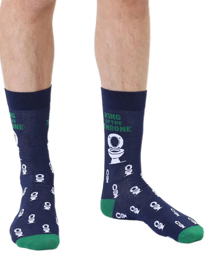 men's bamboo socks-king of the throne
