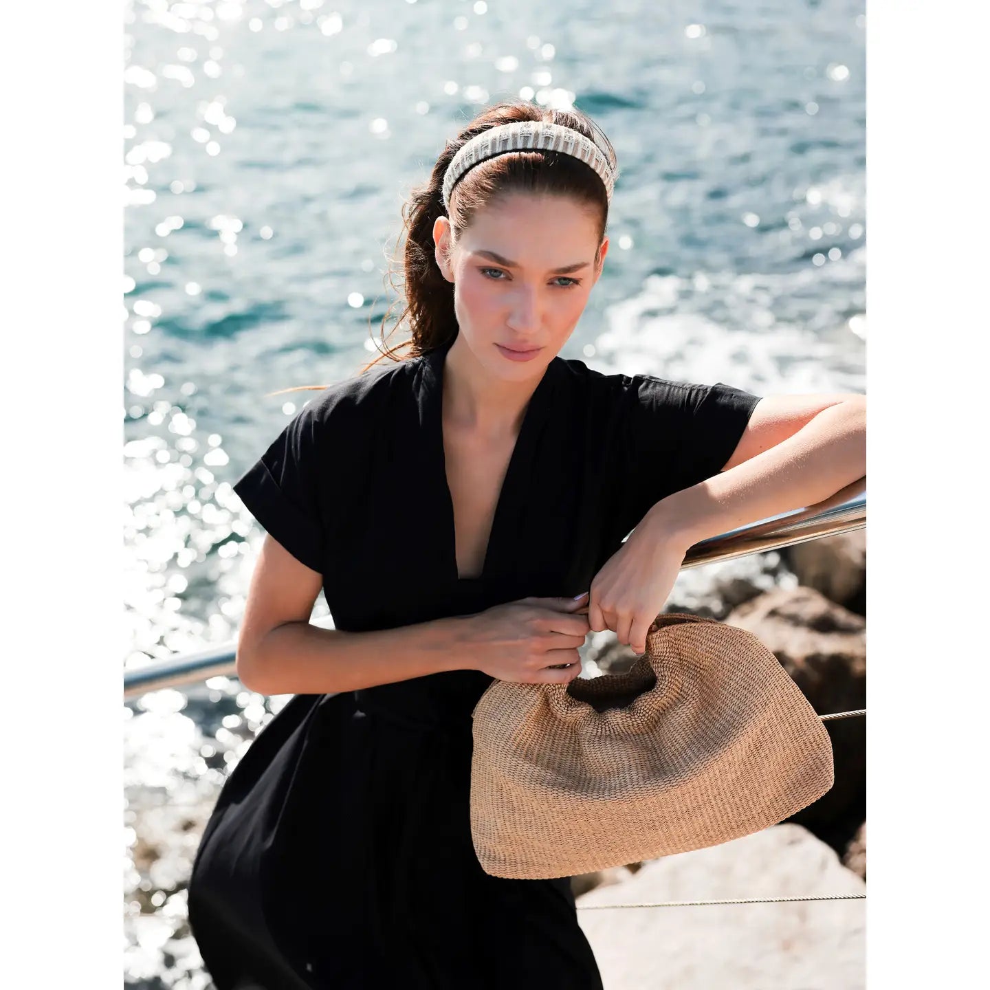 mila top handle bag