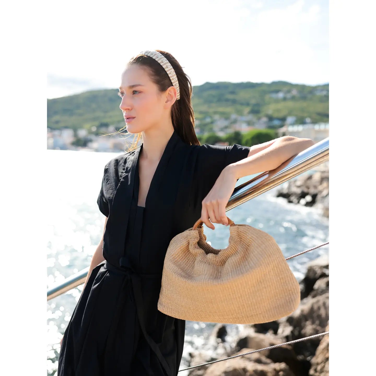 mila top handle bag