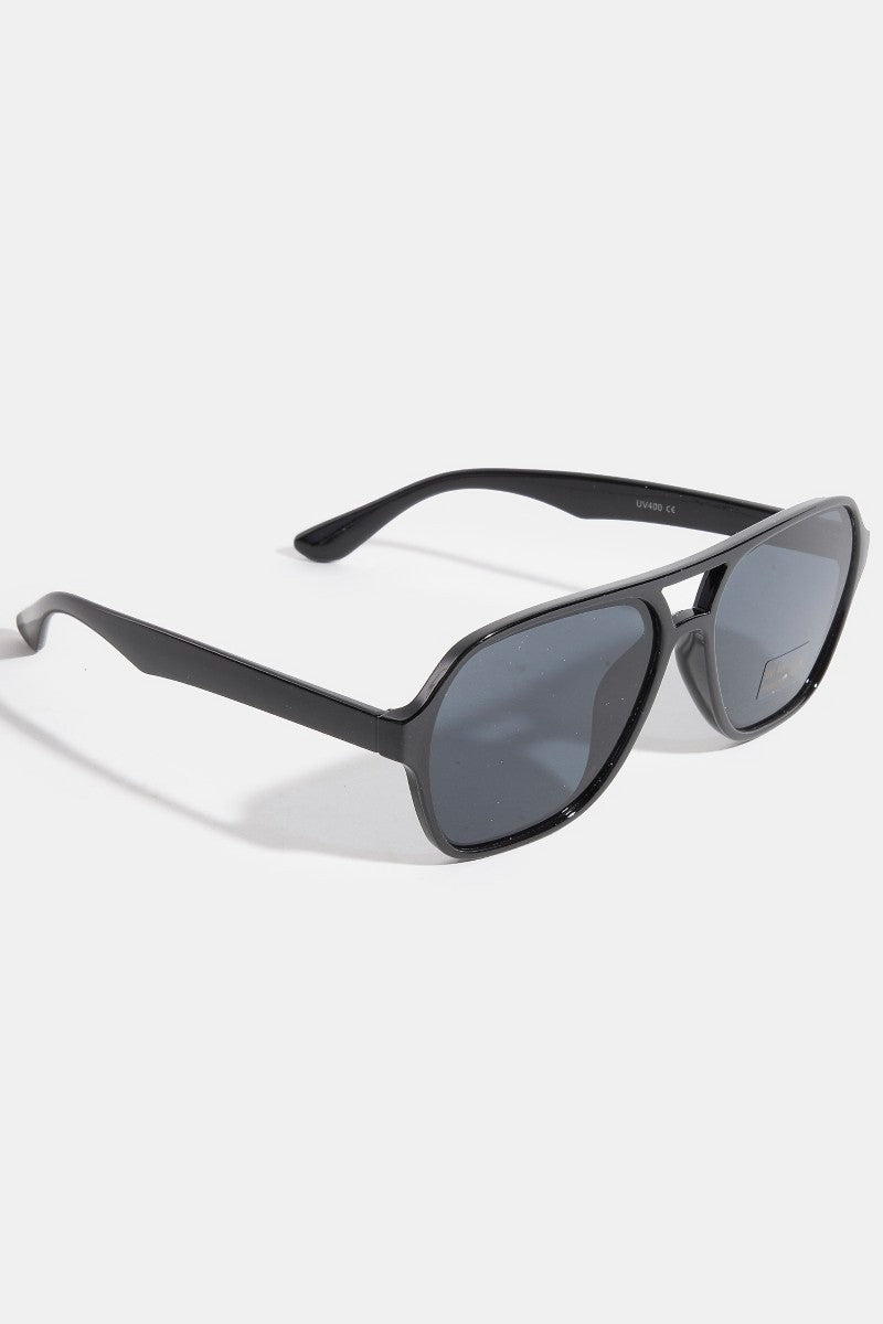 modern plastic aviator frame sunglasses