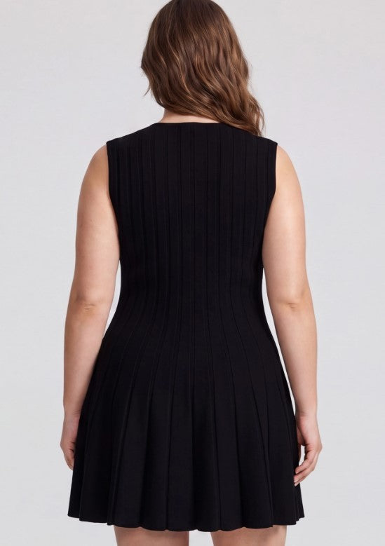 mona mini flare sweater dress-curvy