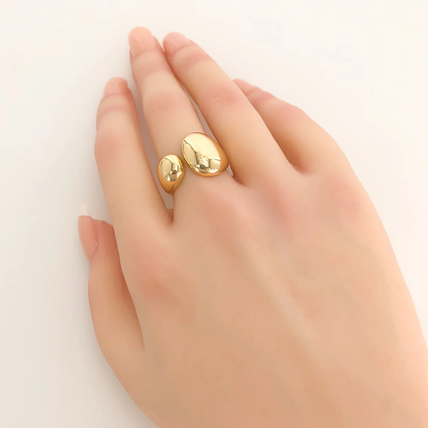 open front abstract ring