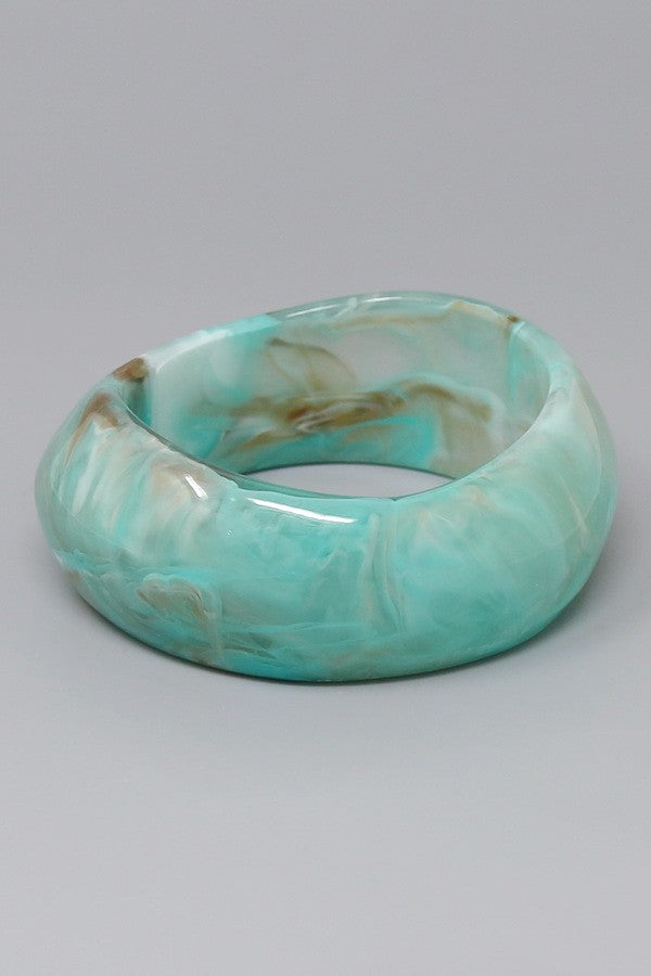 organic resin bangle bracelet