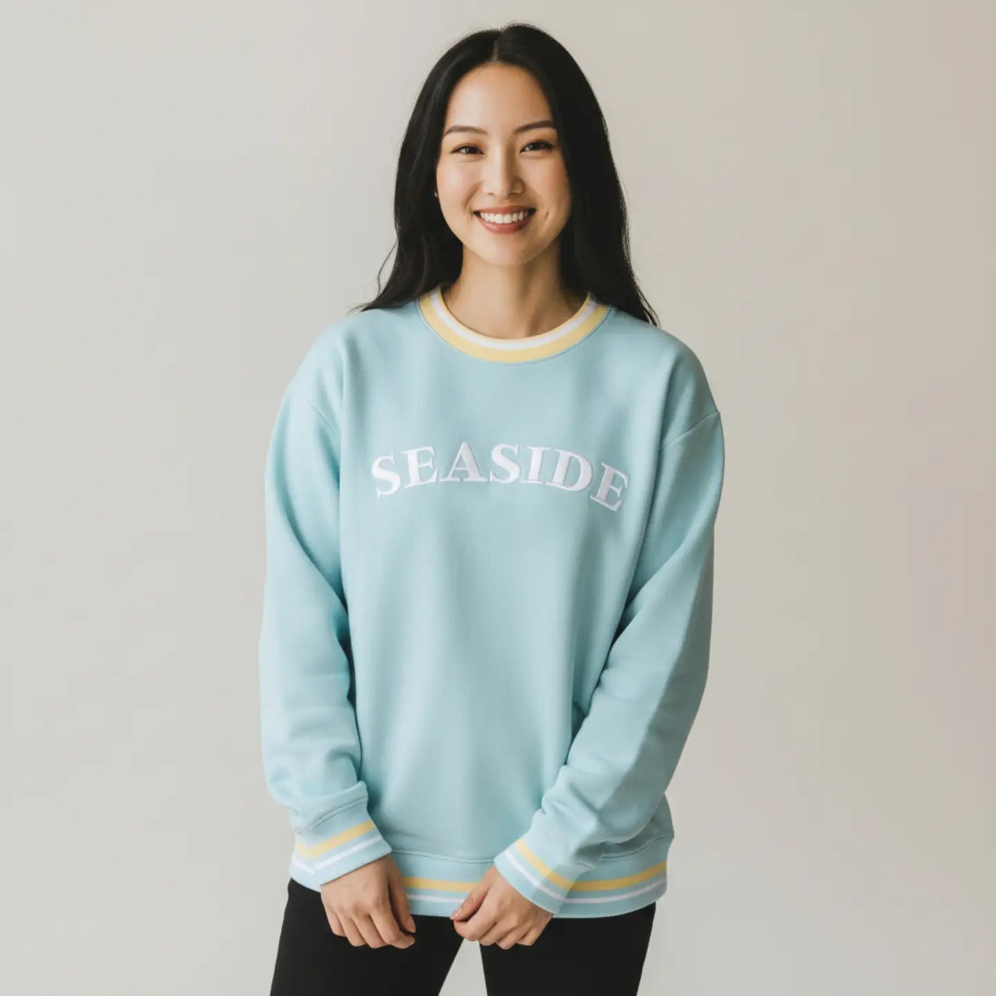 oversized crew-seaside