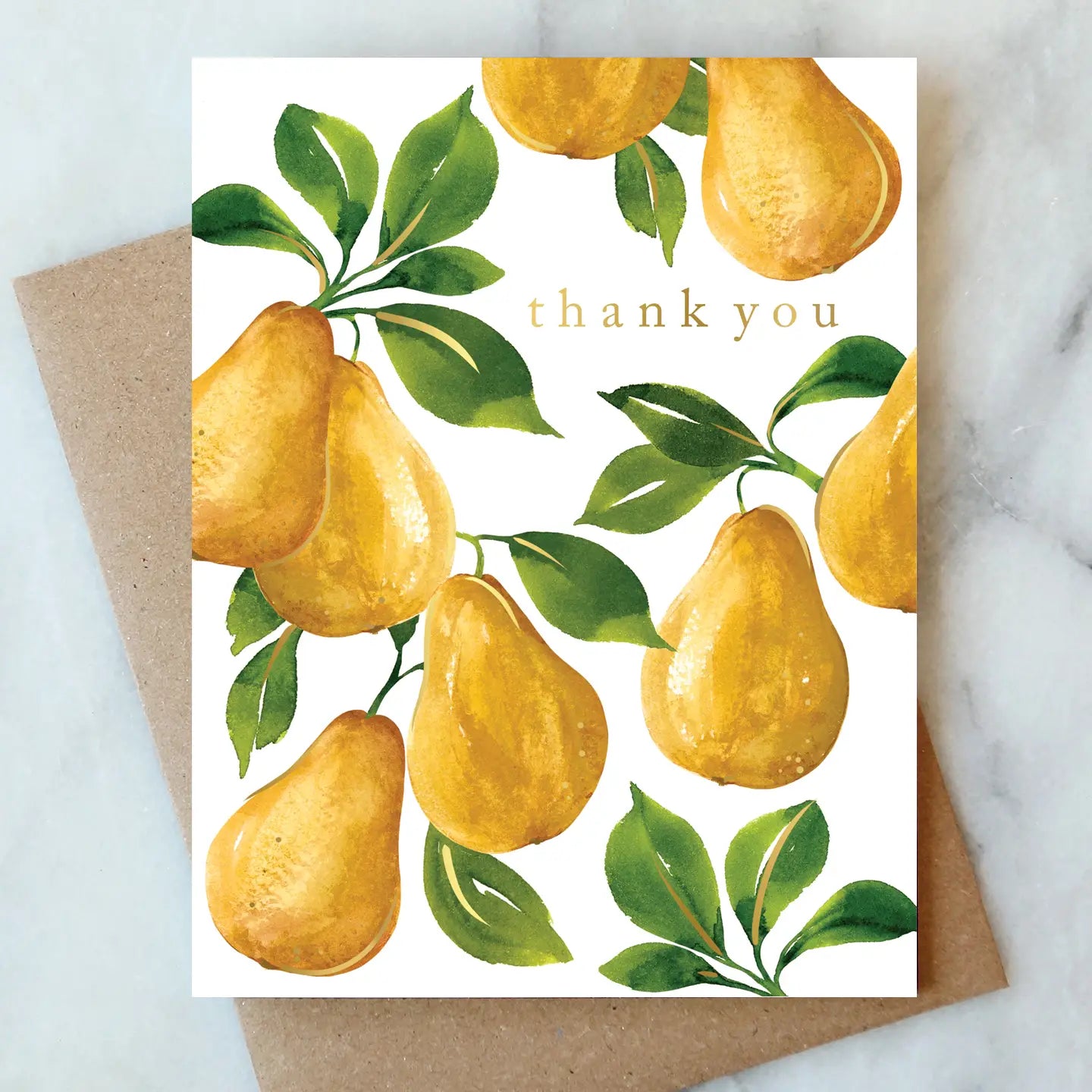 pears thank you card