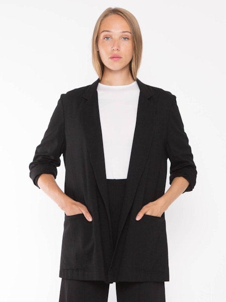 ponte knit oversized blazer