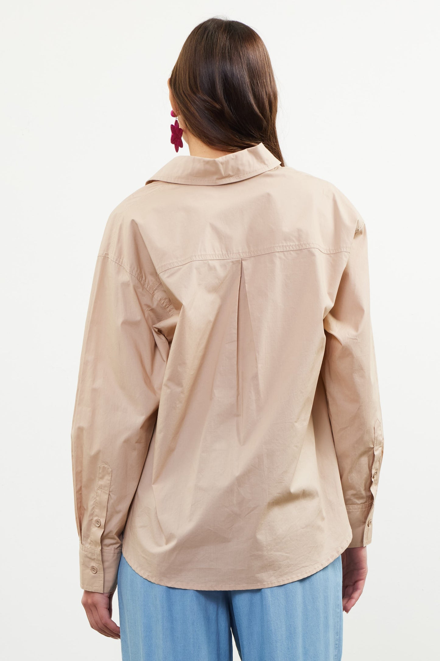 poplin button down shirt