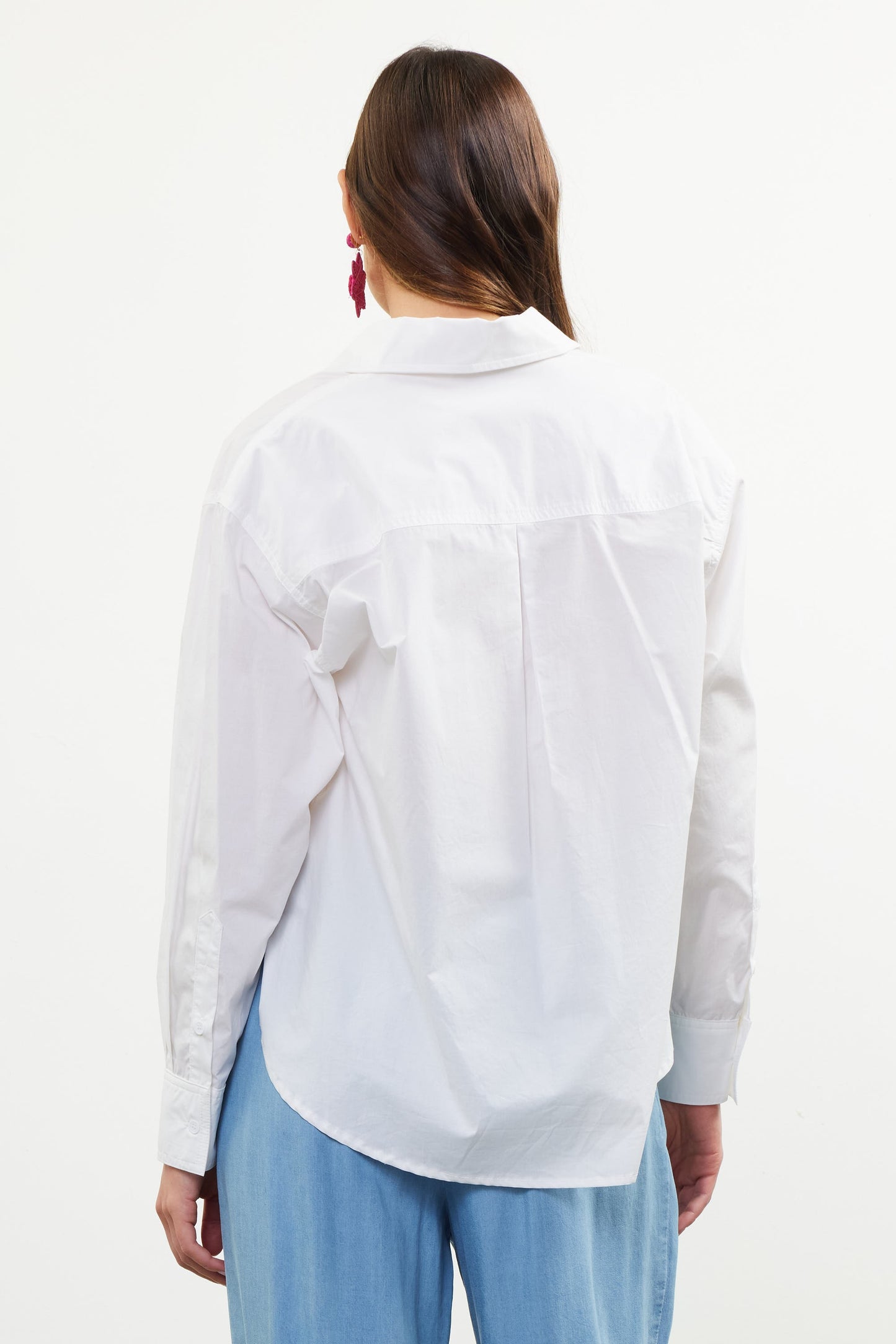 poplin button down shirt