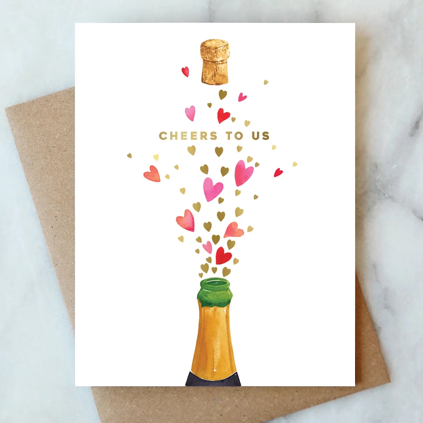 Poppin Hearts Card