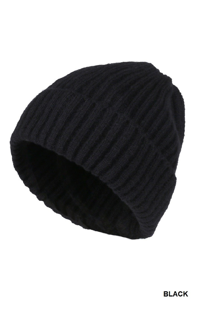 rib knit beanie