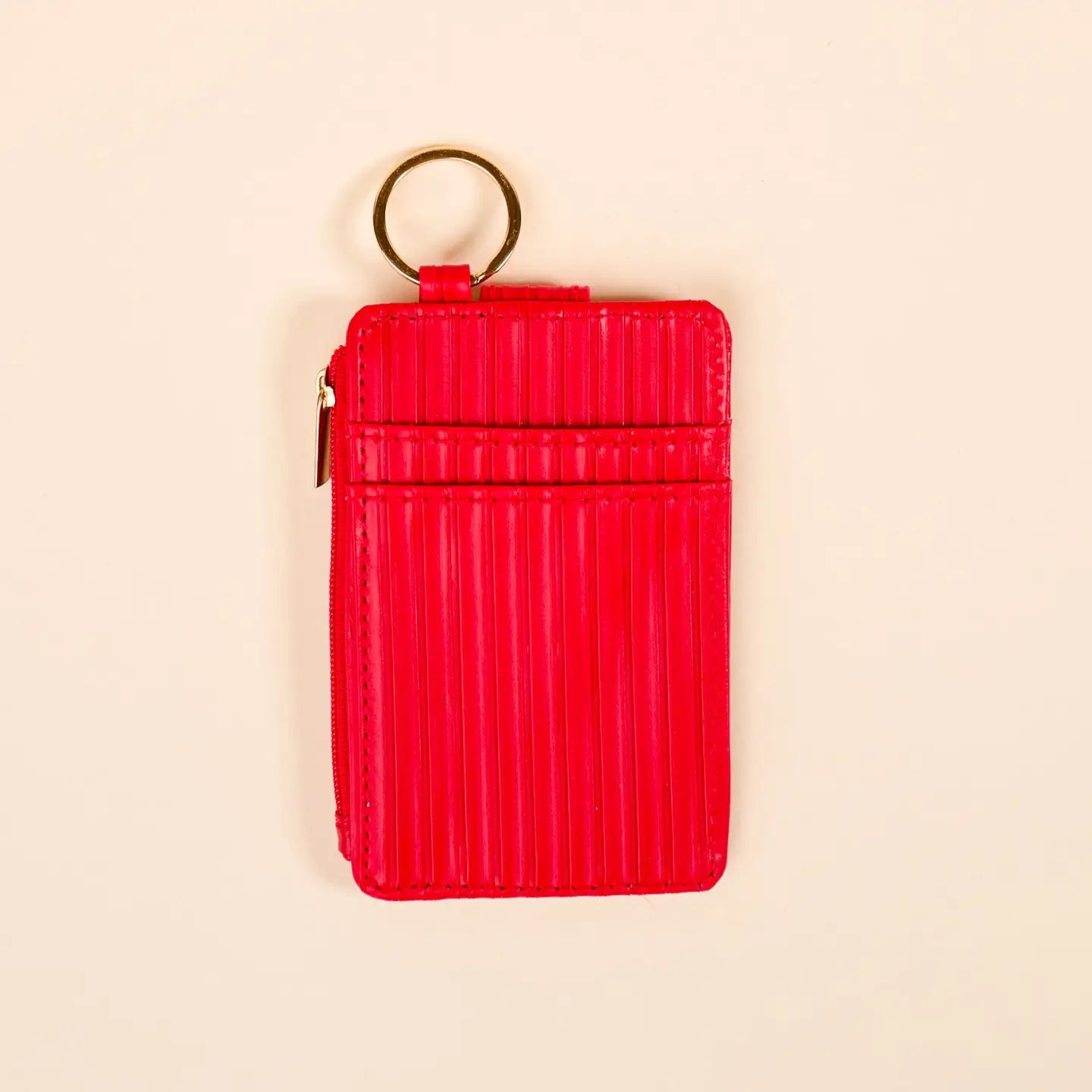ripple ridge keychain wallet-red