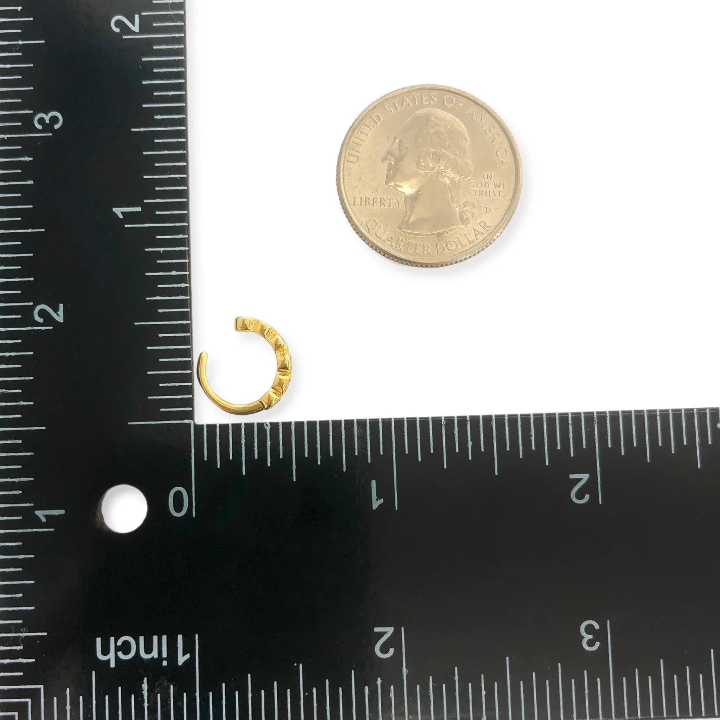 round cz trickle ear cuff