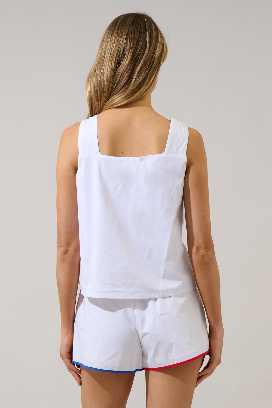 sailboat square neck tank top