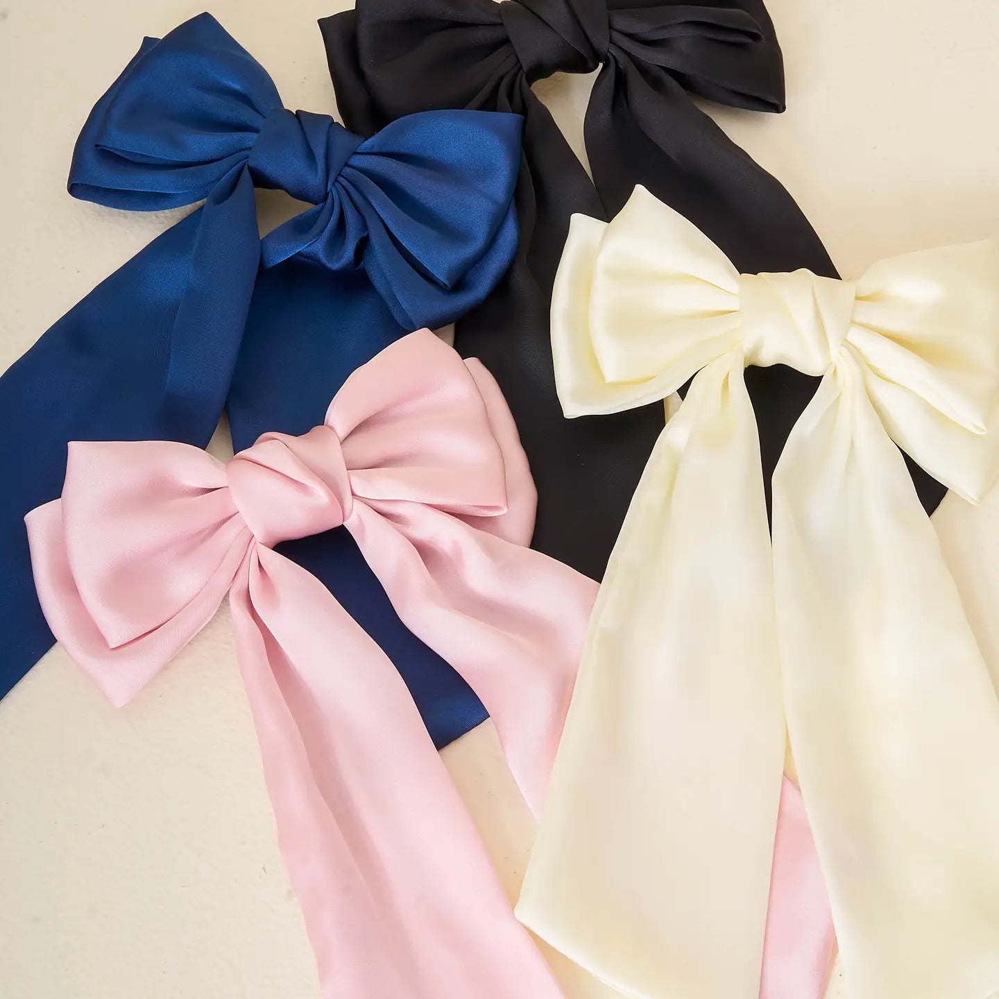 satin hair bow