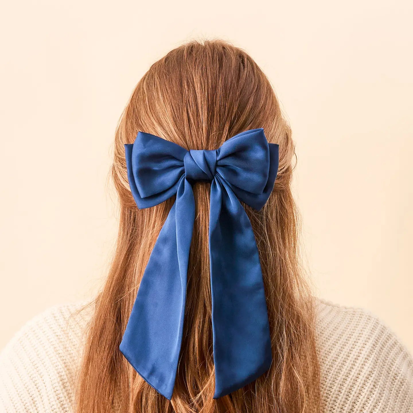 satin hair bow