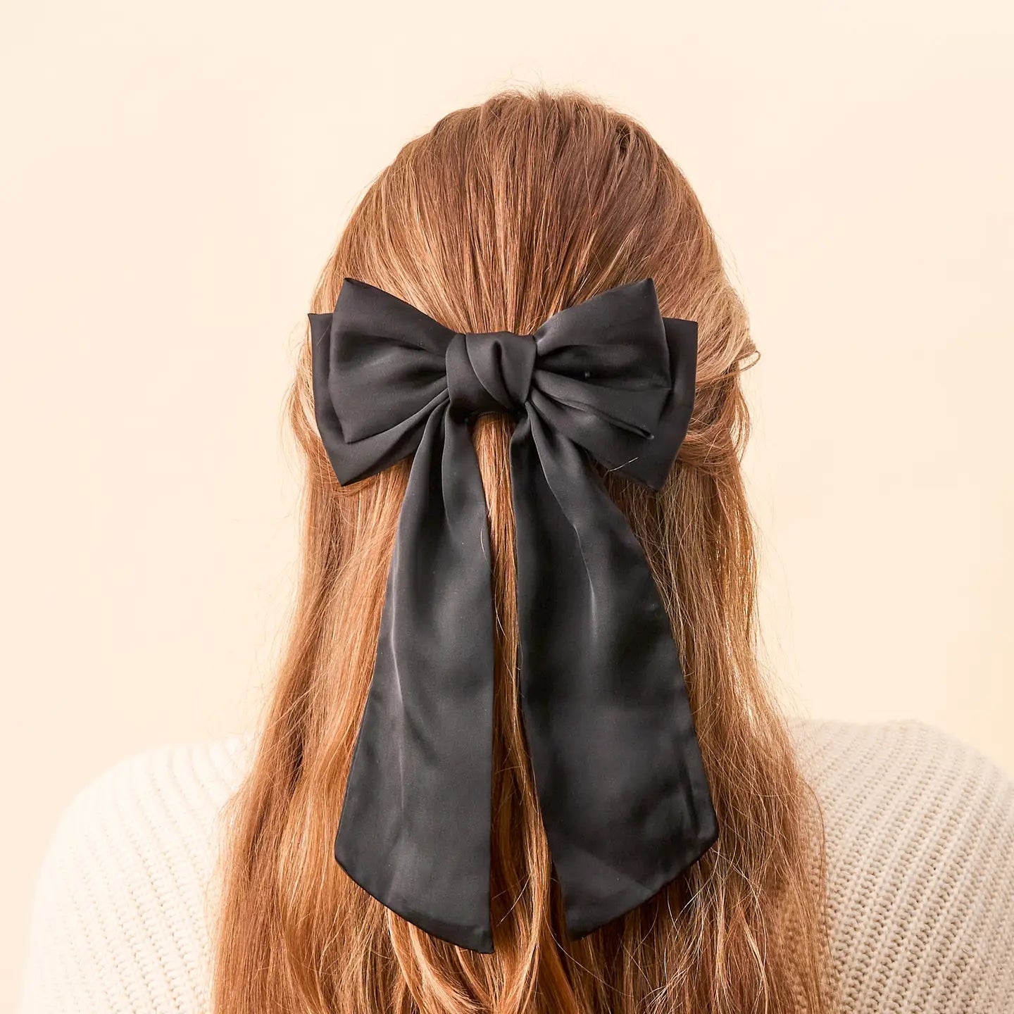 satin hair bow