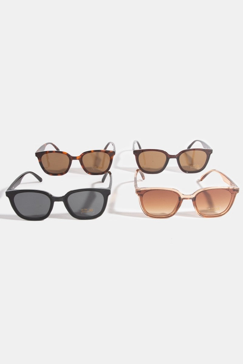 simple square frame sunglasses