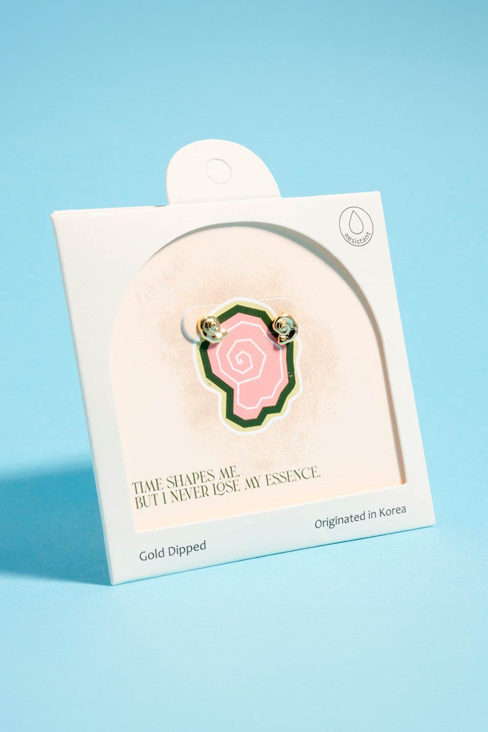spiral shell mini stud earrings