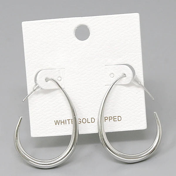 teardrop shape hoop earrings