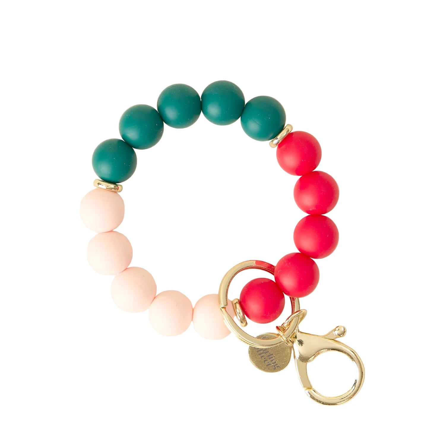 Hands–Free Keychain Wristlet–Holly & Jolly
