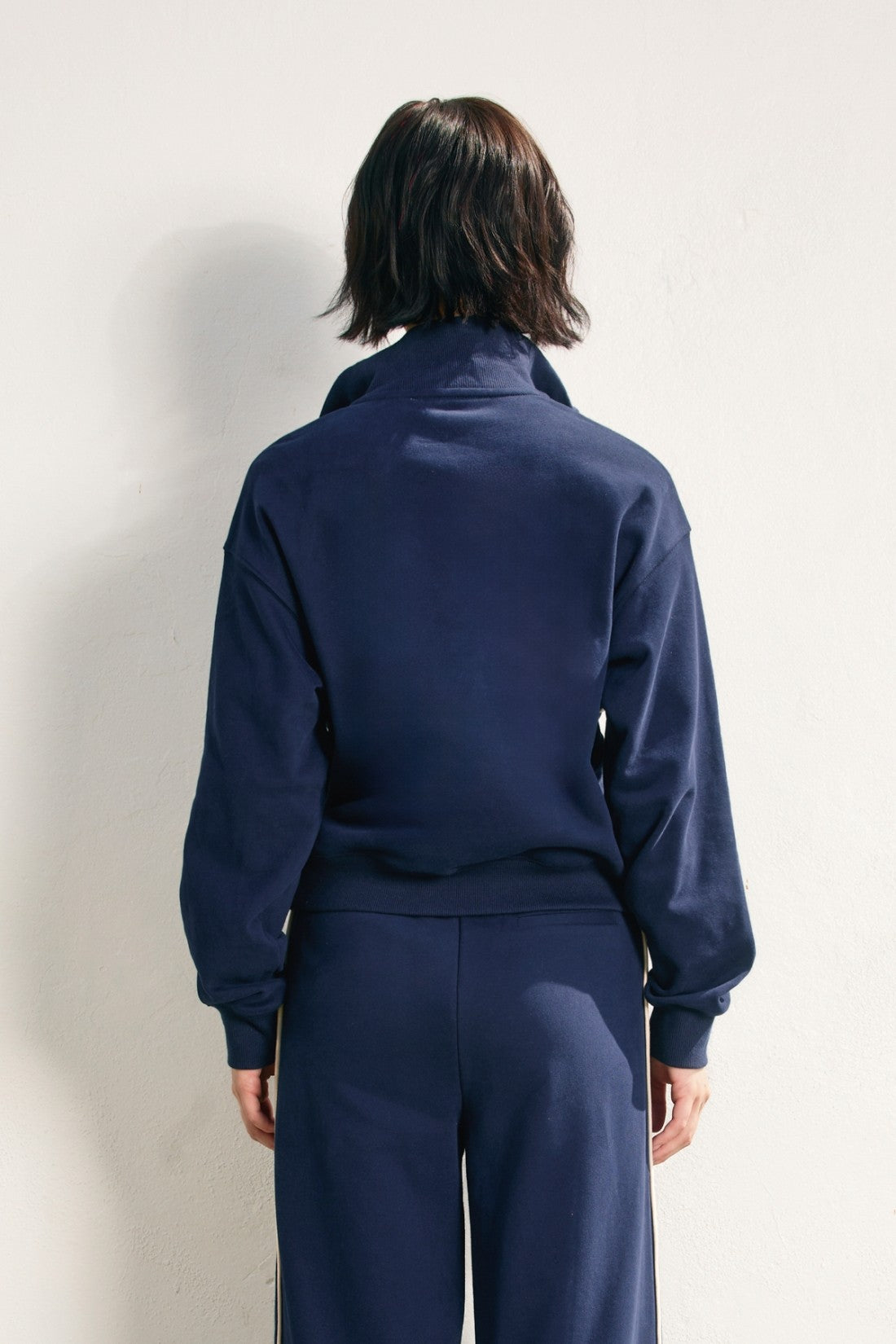 Track Stripe Half Zip Sweatshirt