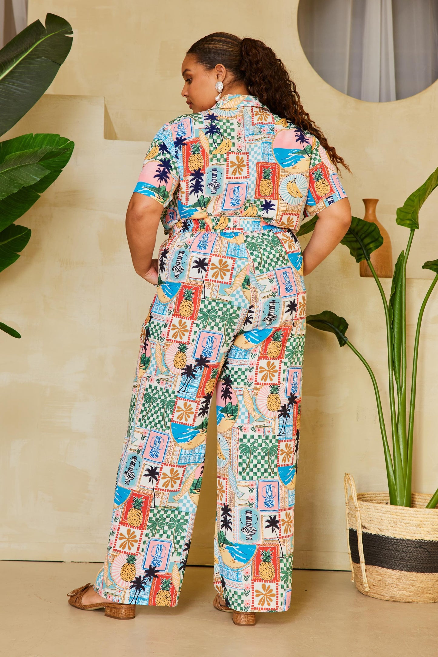 tropical vacation pants-curvy