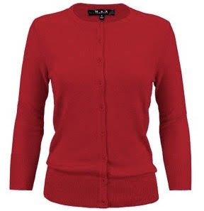 Crewneck Button Down Cardigan