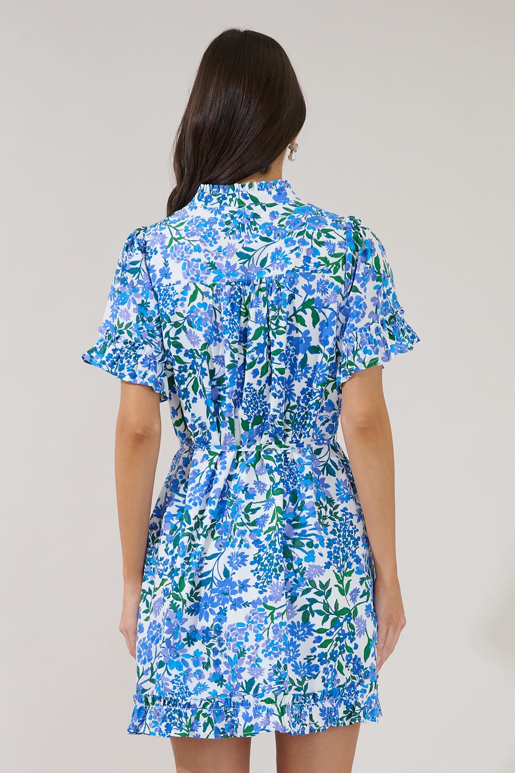 wendie button down mini dress
