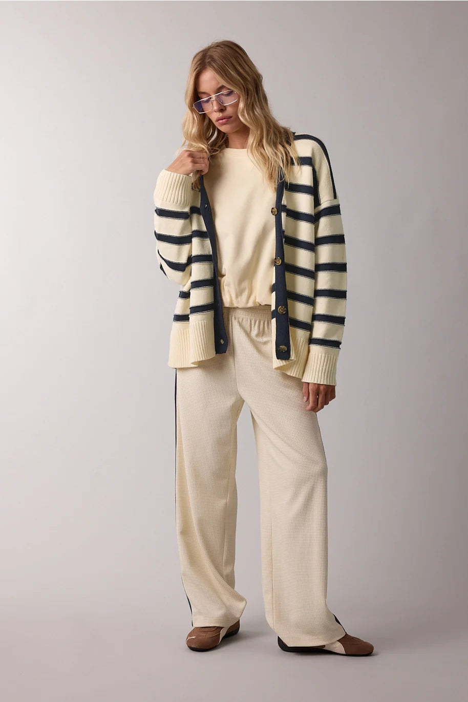 Rainy Days Stripe Cardi