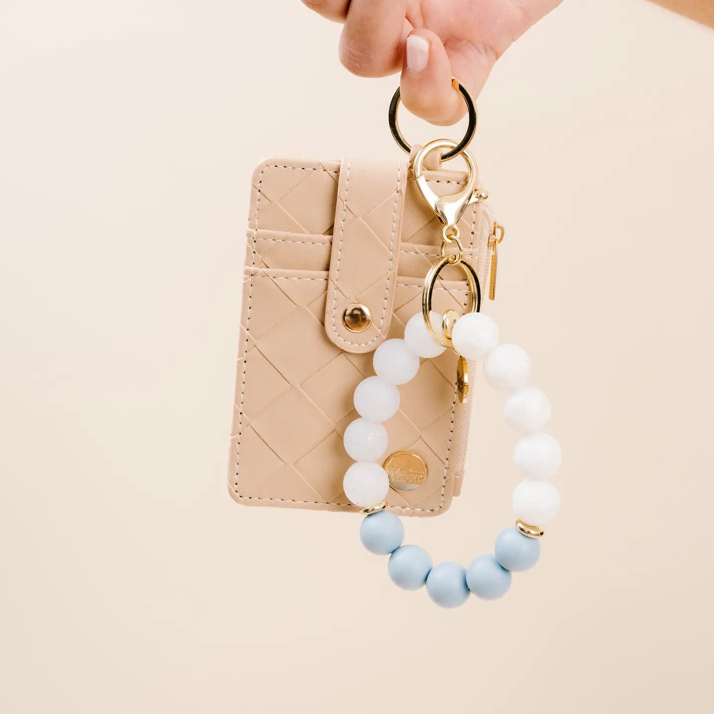 Woven keychain wallet