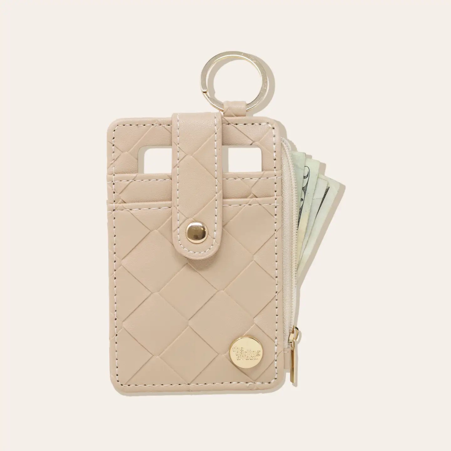 Woven keychain wallet
