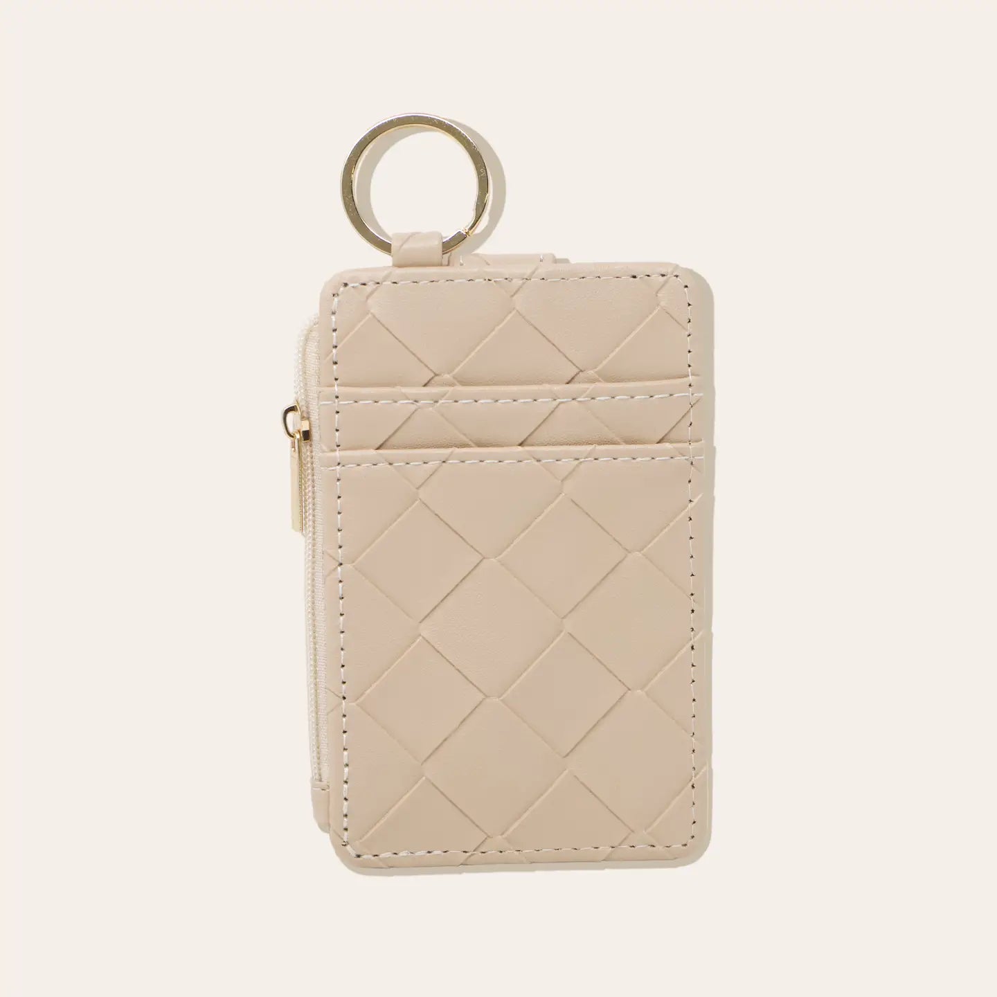 Woven keychain wallet