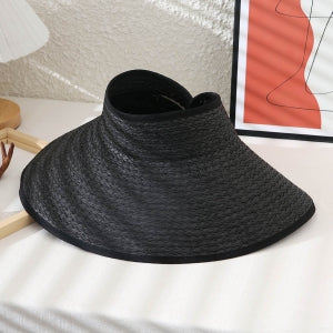 foldable roll-up straw hat