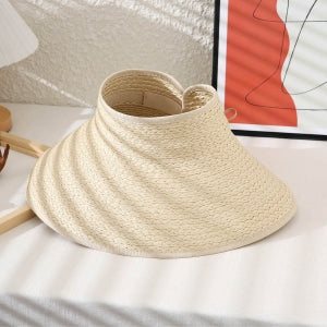 foldable roll-up straw hat